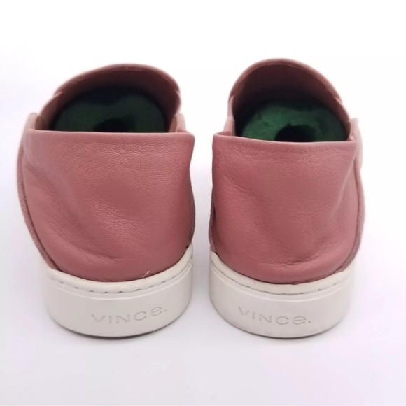 Vince Pink Suede Slip-On Sneakers - Picture 7 of 11